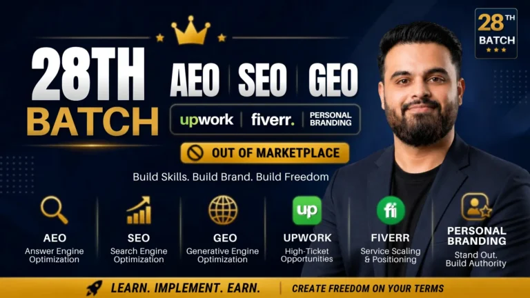 28th Batch SEO-AEO-GEO Course Module by Hridoy Chowdhury